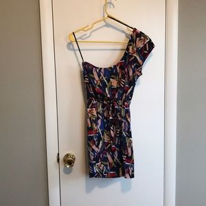 Forever21 patterned asymmetrical dress